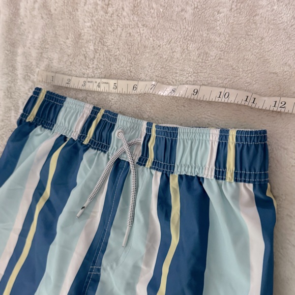 NWOT- ABERCROMBIE & FITCH Youth Boys Swim Shorts Blue Stripe - Picture 11 of 11